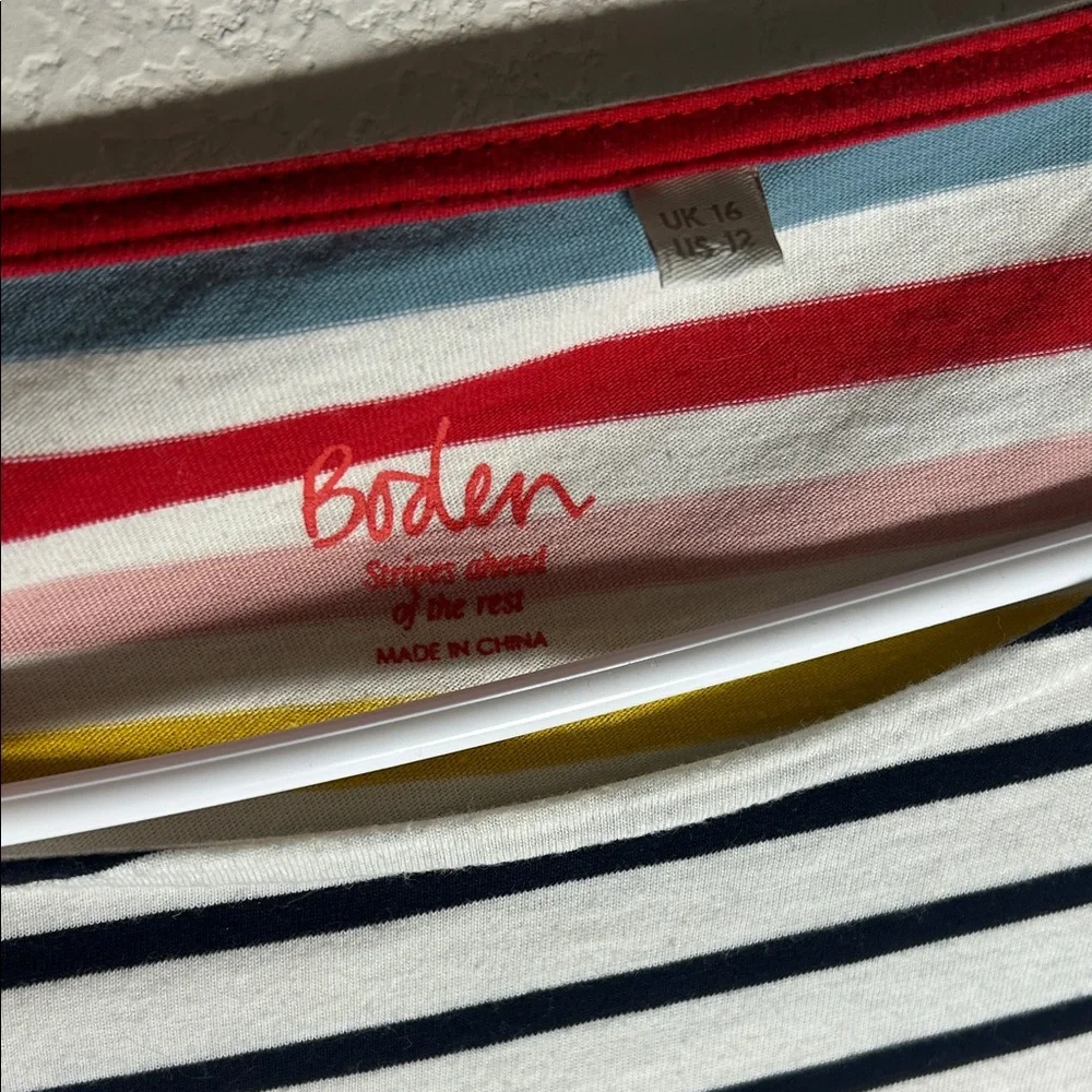 Boden Stripes Ahead of the rest Long Sleeve T-Shirt - Picture 2 of 4
